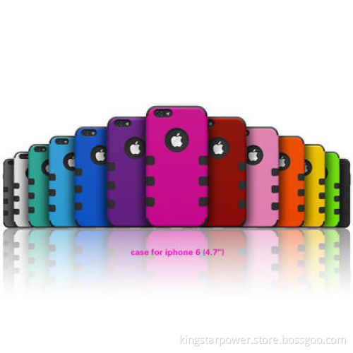 Robot 3-in-1 Case for iPhone 6, 4.7-5.4-inch Hard Back Cover, Simple StyleNew